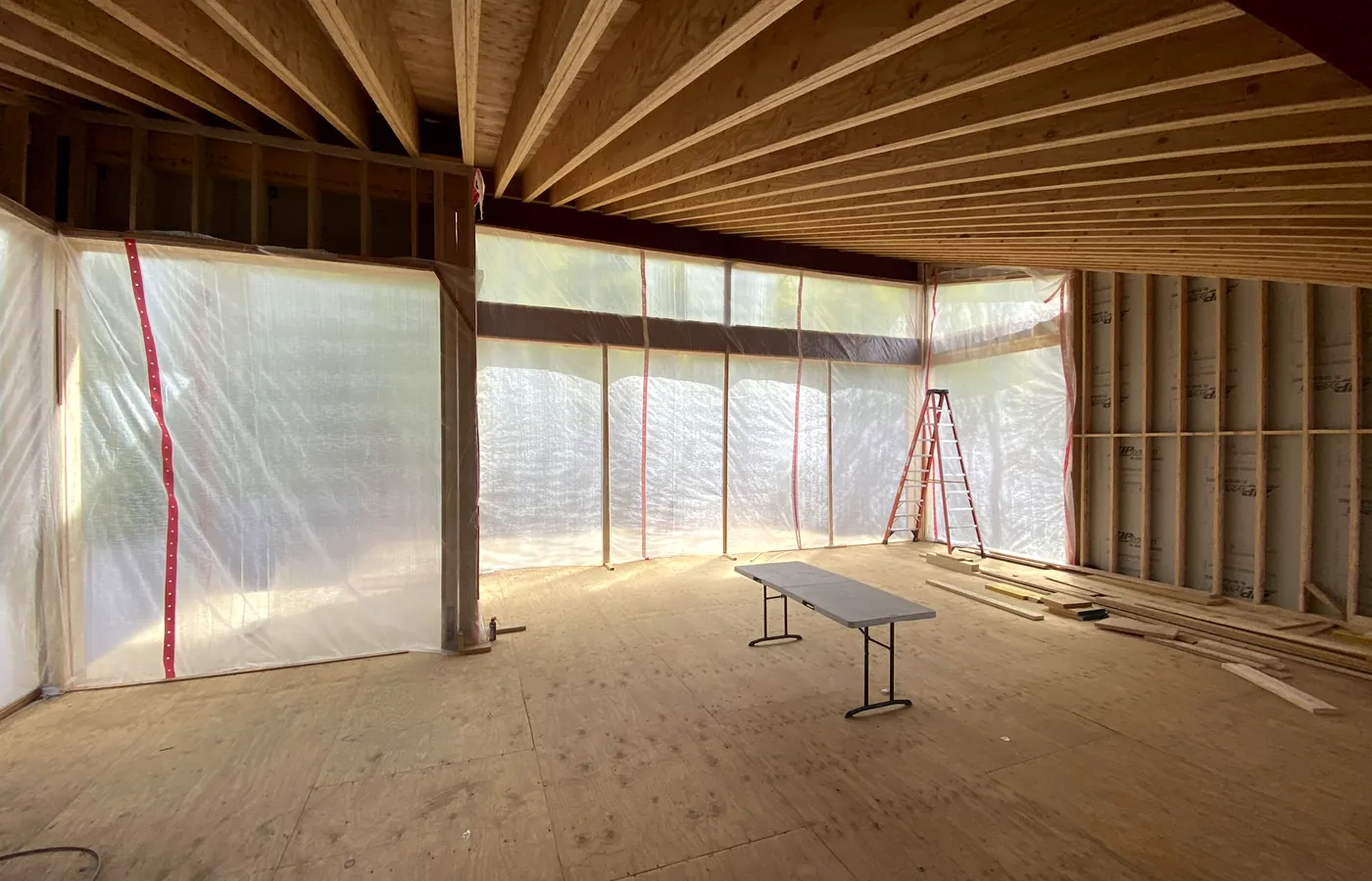 Framing stage — the point at which every cable route is still free